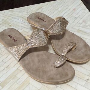 Women's Sparkling Gold Sandals